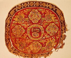 Koptisk skildring av Kristus, 800-1000-talet e.Kr. (ull)