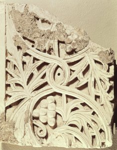 Fragment av en fris, från klostret Apa Jeremias, Sakkara (kalksten)