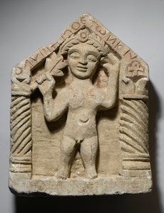 Begravningsstela med mansfigur, från Egypten, ca 500-600 (kalksten)