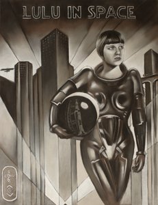Art déco-staden Astronaut av Corné Akkers