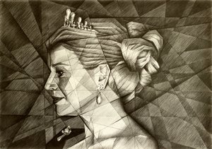 Majestätisk geometrisk profil av Corné Akkers
