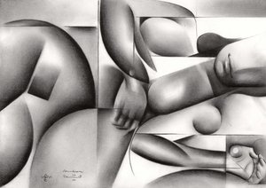 Sensuell geometrisk figur av Corné Akkers