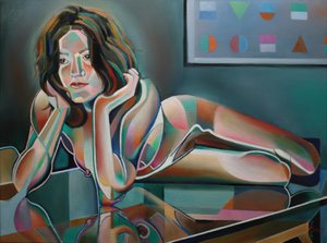 Livfull geometrisk figur av Corné Akkers