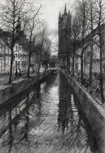 Skiss över Winter City-kanalen av Corné Akkers
