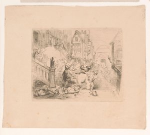 Frans Hercules van Anjou utvisad från Antwerpen av Corneille Seghers