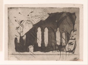 Ruinerna av ett kloster av Corneille Seghers