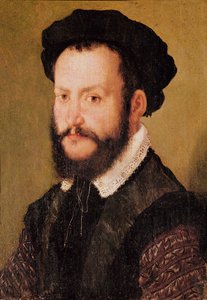 Porträtt av en man med brunt hår, c.1560
