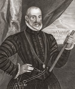 Francisco de Valdez. Porträtt. av Cornelis (after) Visscher