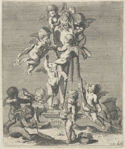 Jord Terra (titel på objekt) De fyra elementen (serietitel) av Cornelis A. Hellemans