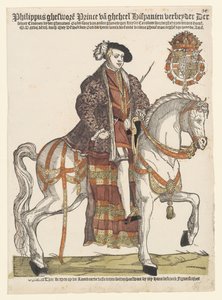 Porträtt av Filip II till häst