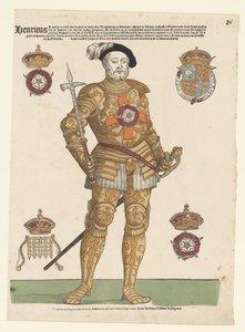 Porträtt av Henrik VIII av England av Cornelis Anthonisz. (manner of)
