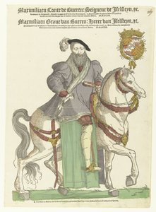 Porträtt av Maximilian van Buren till häst