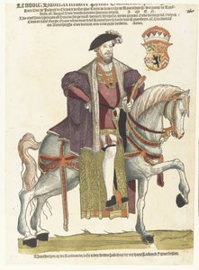 Porträtt av hertig William av Cleves, Gulik och Berg, greve av Mark, Lord of Ravenstein till häst