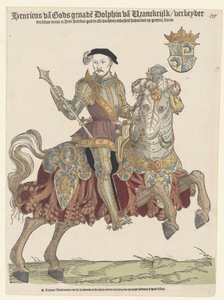 Porträtt av kung Henrik II av Frankrike till häst, 1542-1543