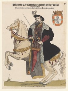 Porträtt av Johannes III av Portugal till häst