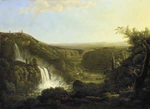 Aniodalen med Tivolis vattenfall av Cornelis Apostool