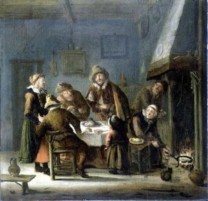 Grupp i en interiör