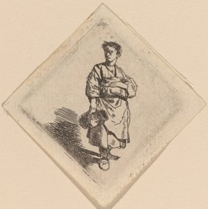 Kvinnan med kannan, stående