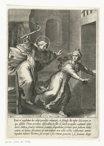 Thomas jagar bort frestelsen Life of Saint Thomas Aquinas (serietitel)