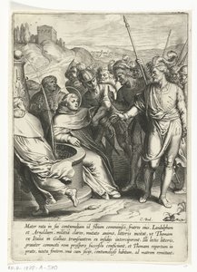 Thomas blir kidnappad av sina bröder The Life of Saint Thomas Aquinas (serietitel)