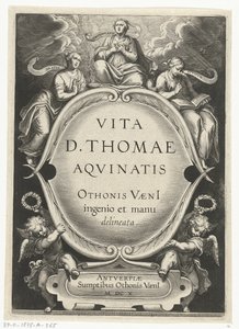 Titeltryck för: Otto van Veen, Vita D. Thomae Aqvinatis, Antwerpen, 1610 The Life of Saint Thomas Aquinas (serietitel)