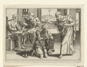 Ananias döper Paulus The Life of Paul (serietitel) av Cornelis Bos