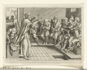 Paulus predikar i synagogan The Life of Paul (serietitel) av Cornelis Bos