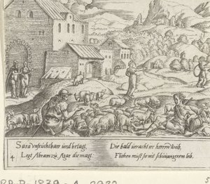 Sara kastar av sig den gravida Hagar The Life of Abraham (serietitel)