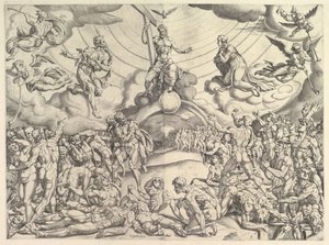 Den sista domen, ca. 1548-50. av Cornelis Bos