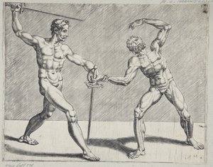 Två fäktare av Cornelis Bos