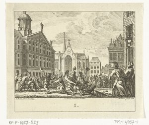 Revolt vid Daniël Raaps begravning på Damtorget i Amsterdam 1754