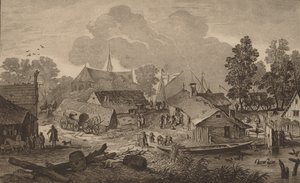 By med damm, ca. 1782. av Cornelis Brouwer
