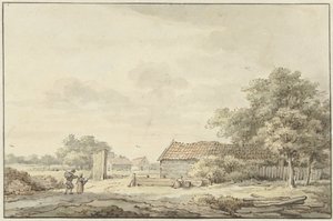 Landskap med gårdar av Cornelis Buys