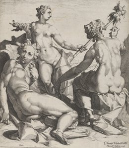 De tre öden, ca. 1589 av Cornelis Cornelisz van Haarlem