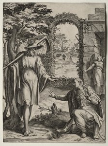 Kristus visar sig för Maria Magdalena av Cornelis Cort