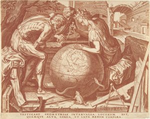 Geometri (Geometry) The Seven Liberal Arts (serietitel) av Cornelis Cort