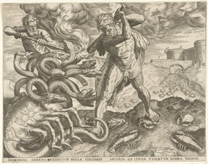 Herkules erövrar Lernas hydra Labours of Hercules (serietitel)