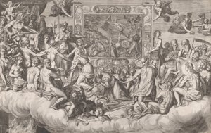 Klagomål över konsten att måla övre halvan, 1579. av Cornelis Cort