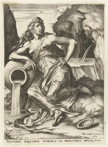 Naiade Gudinnor och nymfer (serietitel) av Cornelis Cort