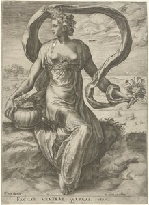 Napaea Gudinnor och nymfer (serietitel) av Cornelis Cort