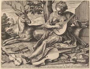 Hörsel av Cornelis Cort after Frans Floris I