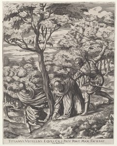 Mordet på Sankt Peter Martyr av Cornelis Cort, after Titian