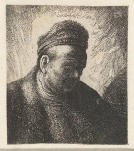 Skägglös man i pälskappa och mössa: byst av Cornelis Danckerts (I) (workshop of)