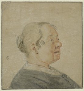 Byst av en kvinna, profil höger av Cornelis Dusart