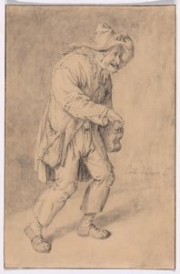 Hurdy-Gurdy-spelare av Cornelis Dusart