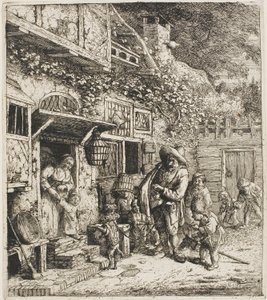 Den dansande hunden av Cornelis Dusart