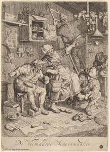Den glada skomakaren av Cornelis Dusart
