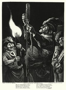 Allmänheten uttrycker sin glädje över tillfångatagandet av Namur av William III av England av Cornelis Dusart