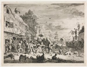 Bymässa av Cornelis Dusart