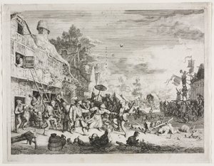 Bymässa av Cornelis Dusart